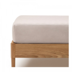 Hallikaspruun puuvillane lina 180x200 cm Simmel - Kave Home