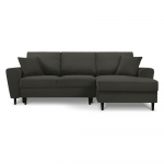 Must velvetist panipaigaga nurgadiivanvoodi (parem nurk) Kyoto - Cosmopolitan Design