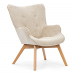 Beež velvetist tugitool Niko - Ropez