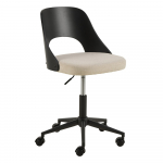 Must/beež kontoritool Lucy - Actona