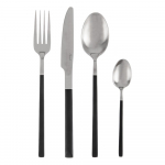 Mustad/h&otilde;bedased roostevabast terasest s&ouml;&ouml;giriistad 24 tk Skandi - Orion