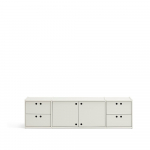 Kreemikas telekaalus 157x42x40 cm Wally - Teulat