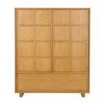 Tuhapuidust kapp 100x120x45 cm Raster - Zuiver