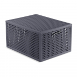 Tumehall hoiukast kaanega, valmistatud taaskasutatud plastist, 30x38x21 cm Kaya - Curver