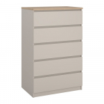Kreemikas kummut 77x121x50 cm Naia - Tvilum
