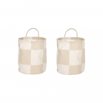 Riidest korvid komplektis 2 tk &oslash; 18x22 cm Chess - OYOY Living Design