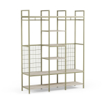 Roheline avatud terasest riidekapp 140x179.5x40 cm Amara - Marckeric