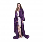 Tume lilla mikrokiust TV tekk , 180 x 150 cm Lazy - DecoKing