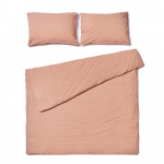 Looduslik pruun voodipesu kaheinimesevoodile, kivipesu puuvillast, 200 x 220 cm. - Bonami Selection