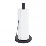 Must metall majapidamispaberi stend &oslash; 15 cm Black Outdoor Kitchen Clayton &ndash; Wenko