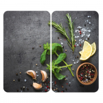Klaasist pliidikatte komplekt 2 tk Universal Herbs - Wenko