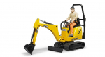 JCB mikroekskavaator 8010 CTS ja mees BRUDER (62002)
