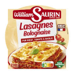 WILLIAM SAURIN Lasanje Bologna kastmes veiseliha, tomatite ja basiilikuga 300g