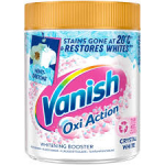 VANISH Oxi Action plekieemaldamise pulber valgele linasele 470g