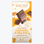 CACHET piima&scaron;okolaaditahvel karamellit&uuml;kkide ja meresoolaga 100g