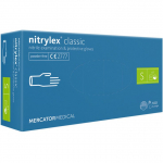 Mercator nitrylex&reg; nitriilkindad ilma pulbrita, sinine, S suurus 100tk