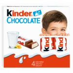FERRERO KINDER CHOCOLATE piima&scaron;okolaaditahvlid x4 50g