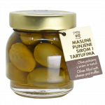 ZIGANTE Rohelised oliivid, t&auml;idetud juustu ja suvetr&uuml;hvlitega 130 g
