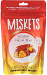 MISKETS Piima&scaron;okolaadidražee k&uuml;lmkuivatatud mangot&uuml;kkidega 80g