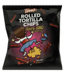 TVEEZ valtsitud tortilla v&uuml;rtsikas BBQ maisi suupiste 113g