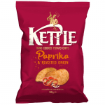 KETTLE paprika ja r&ouml;stitud sibula kartulikr&otilde;psud, 130g