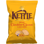 KETTLE K&uuml;psetatud cheddar ja punase sibula kartulikr&otilde;psud, 130g