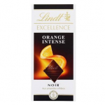 LINDT Excellence Orange Intense NOIR tume &scaron;okolaaditahvliga 100g