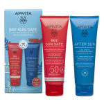 APIVITA, KIT BEACH ESSENTIALS, Body milk & After Sun gel, 2x100ml