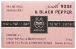 APIVITA Natural Soap with Rose & Black Pepper, 125g