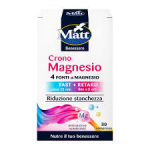 MATT Crono Magnesio, 4 magnesium salts with vitamins B2, B6, D, 30 tab.