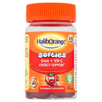 HALIBORANGE IRON & VITAMIN C softies for 3&ndash;12 kids, N30