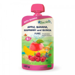 Fleur Alpine Organic baby puree in pouch Apple-Banana-Raspberry-Quinoa from 8 months, 120g