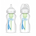 DR.BROWN'S laia kaelaga pudelid OPTIONS+, 270 ml, 2 tk.