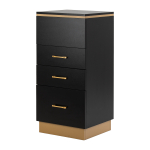 Juuksurilaud Gabbiano 2027BG must ja kuldne