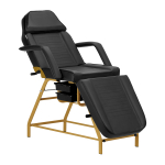 Kosmetoloogia tool BEAUTY CHAIR 557G MODEL GOLD BLACK