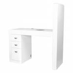 Manik&uuml;&uuml;rilaud tolmukoguriga COSMETIC DESK RIGHT SHELF WHITE
