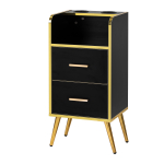 Juuksuri aksessuaarilaud Gabbiano Trix Gold Black