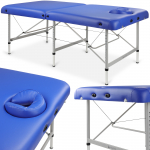 Massaažilaud Structural 102 Comfort n&auml;oavaga, Vinyl Flex K012 kattega, tumesinine