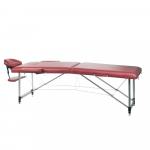 Kokkupandav massaažilaud BEAUTY SYSTEM ALU 2 BURGUND