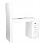 Manik&uuml;&uuml;rilaud tolmukoguriga COSMETIC DESK LEFT SHELF WHITE