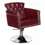 Juuksuritool PROFESSIONAL HAIRDRESSING CHAIR ALBERTO BERLIN CHERRY