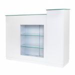 Vastuv&otilde;tulaud GABBIANO RECEPTION DESK SHOWROOM GLASS WHITE