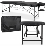 Kokkupandav massaažilaud Rico 70 cm mugava alusega must