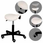 Sadulaga ergonoomiline k&auml;sit&ouml;&ouml;tool Lumo Comfy Base valge