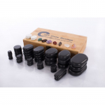 Vulkaanilise basalti kivikomplekt massaažiks (60 kivi)