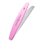 Poolkuu kujuline k&uuml;&uuml;neviil metallalusega + poleerimisvahendid Ocho Nails 240 (10 tk)