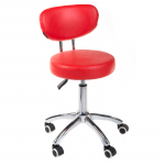 Kosmetoloogiline stool COSMETIC BEAUTY STOOL PRACTIC SKANDI RED