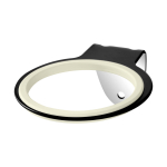 Q96 seinale kinnitatav juuksef&ouml;ni hoidik, must