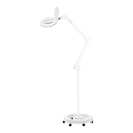 Kosmeetiline LED-lamp luubi ja alusega Elegante 6031 3D, valge
