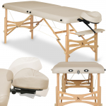 Massaažilaud Panda Light Wood 60 Vinyl Flex K033, beež